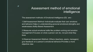 Comprehensive Management and Assessment of Emotional Intelligence | PDF