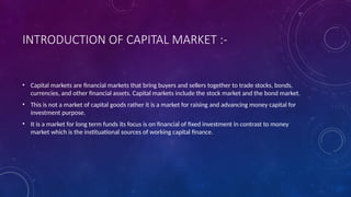 Comprehensive Overview of Capital and Secondary Markets in Finance | PPTX