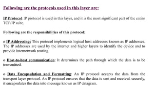 Comprehensive Overview of the TCP/IP Model and Its Protocols | PPTX