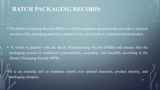 Pharmaceutical Documentation Practices: BMR, BPR, Reconciliation ...