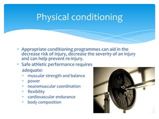 Sports Injury Prevention | PPTX
