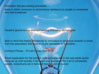 Barriers To Innovation