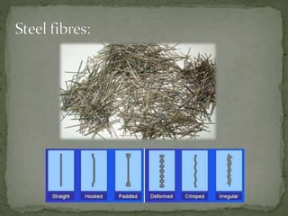 Fibres In Rcc Fibre Reinforced concrete | PPTX