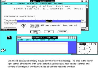 First Actionable Window Icon History of Windows | PPTX
