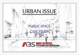 URBAN ISSUE 
PUBLIC SPACE 
CASE STUDY 
 