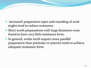principles of tooth preparations | PPTX