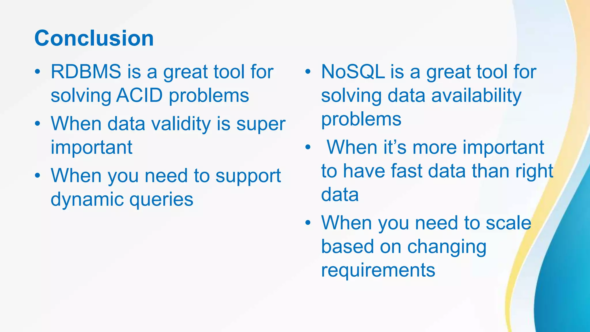 Introduction to nosql database ppt