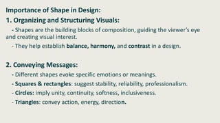 Shape as an element of design related to art and design | PDF