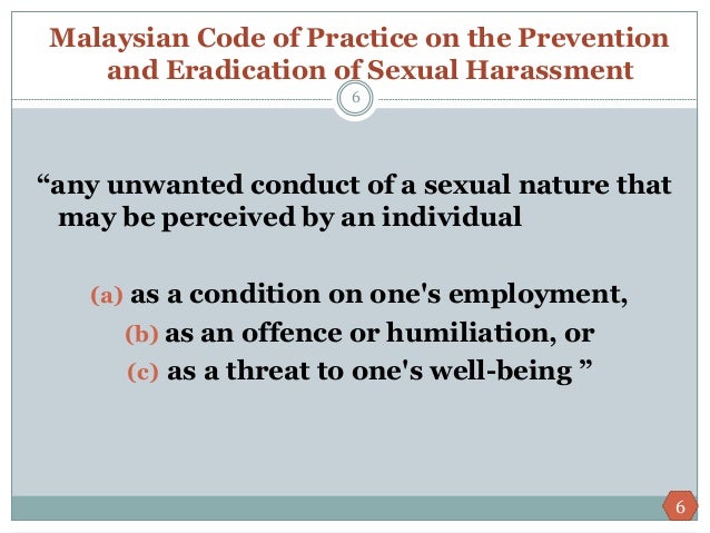 factors of sexual harassment at workplace