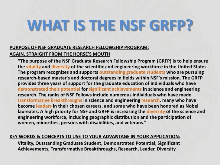 nsf presentation 1 introduction nsf grfp format