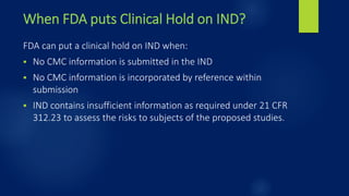 Overview of FDA requirements for IND | PPT