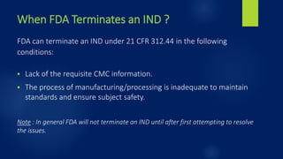Overview of FDA requirements for IND | PPT