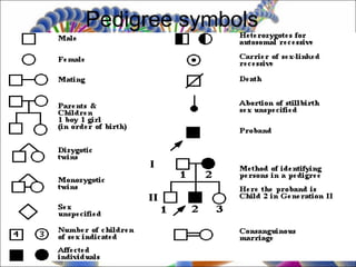 Pedigree symbols
 