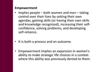 Some gender concepts