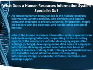 Human resource information system | PPTX
