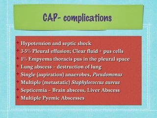 community acquired pneumonia (CAP)