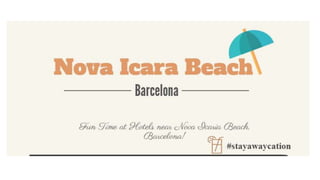 hotels near nova icaria beach barcelona