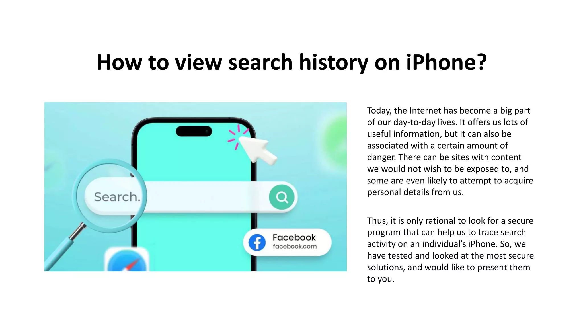 How to view search history on iPhone? PPT