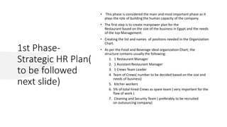 HR operation master plan for one of the FMCG companies | PPTX
