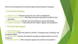 First Air Principles Common emergency for hospital show .pptx
