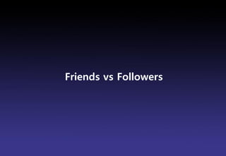 Friends vs Followers




                       Brand Planning Team
 