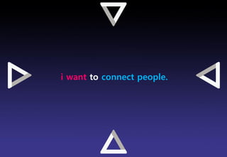 i want to connect people.




                            Brand Planning Team
 