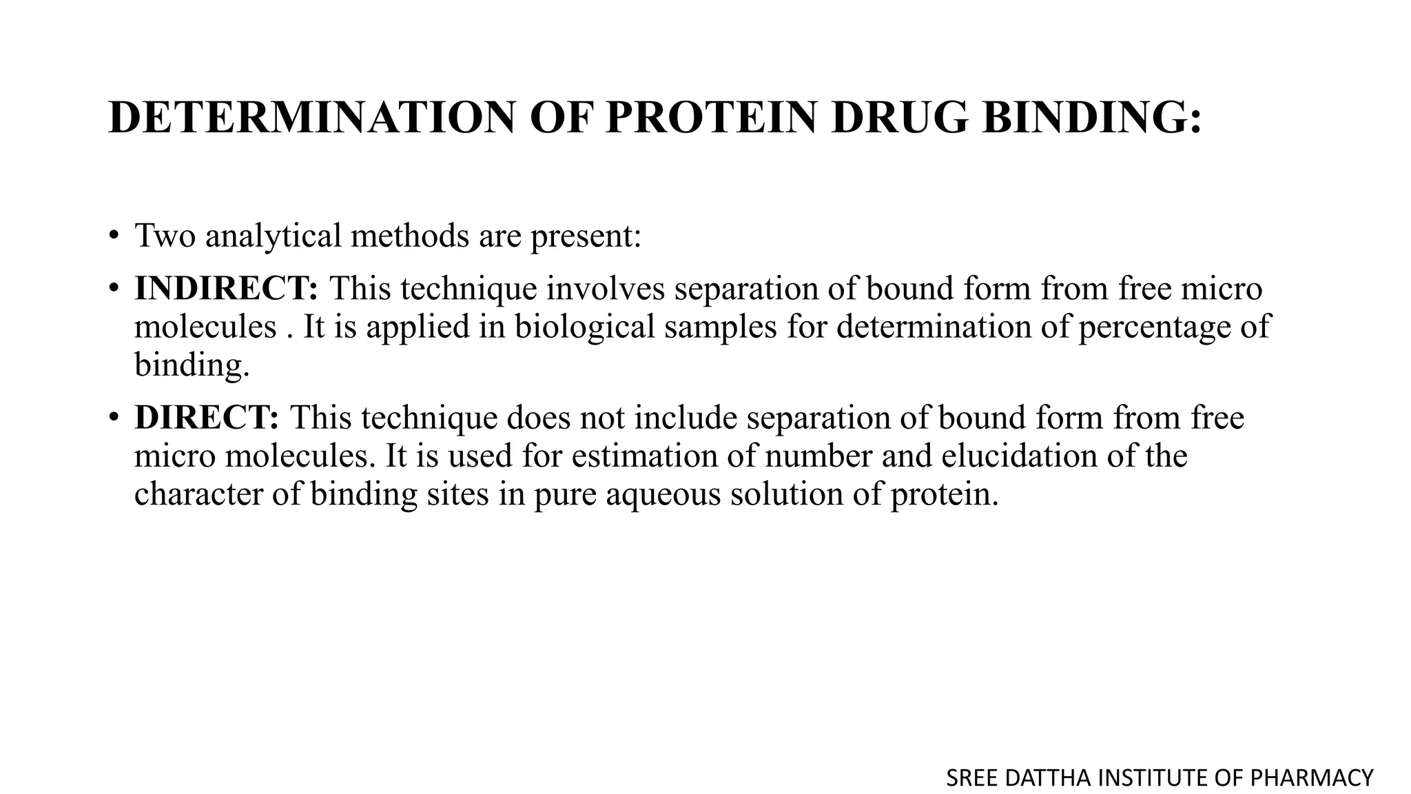 protein binding of drugs | PPTX