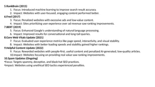 Google Algorithm Updates And Their Impact On Seo Pptx