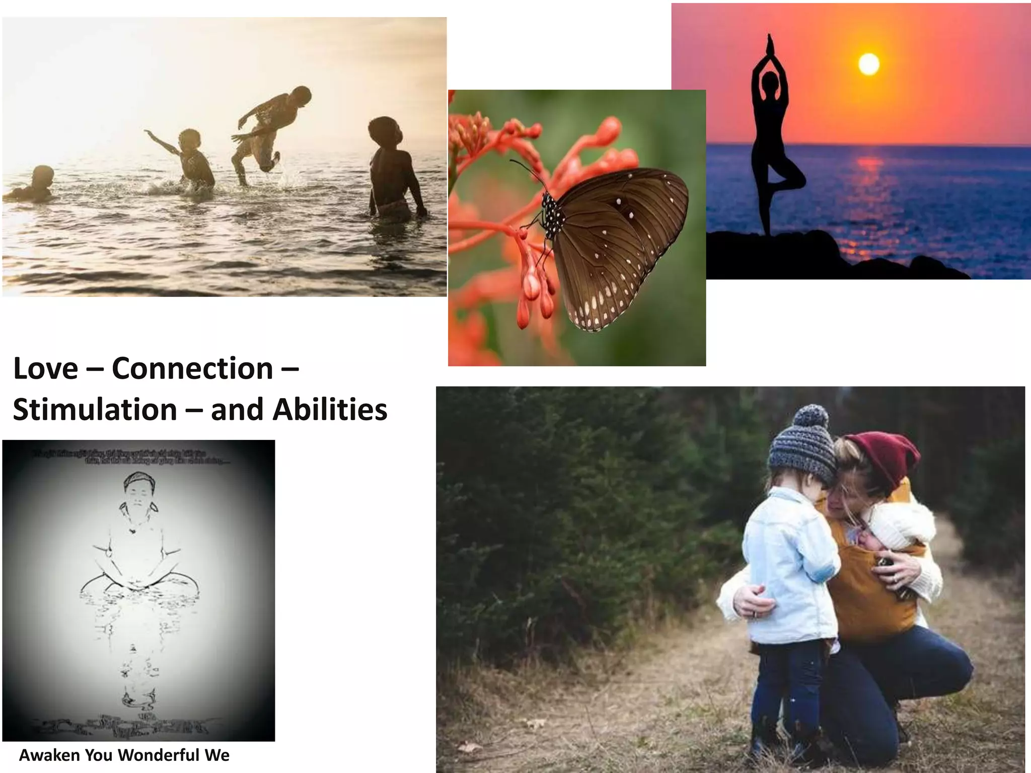 Awaken You Wonderful We
Love – Connection –
Stimulation – and Abilities
 