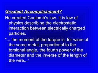 CHarles Coulomb | PPT