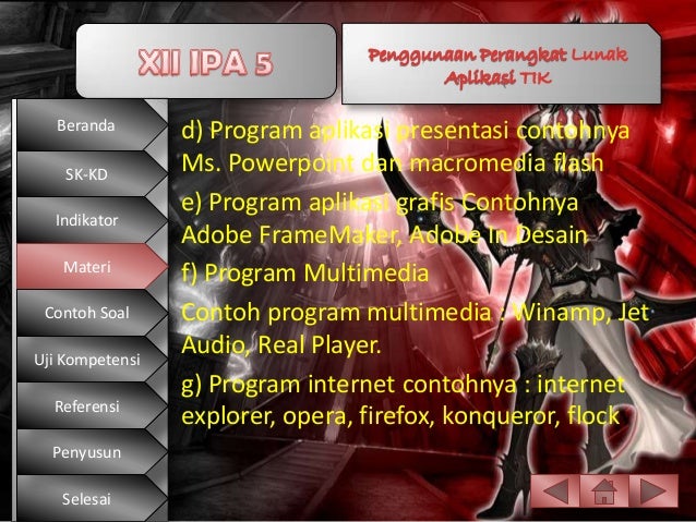 Penggunaan Perangkat Lunak