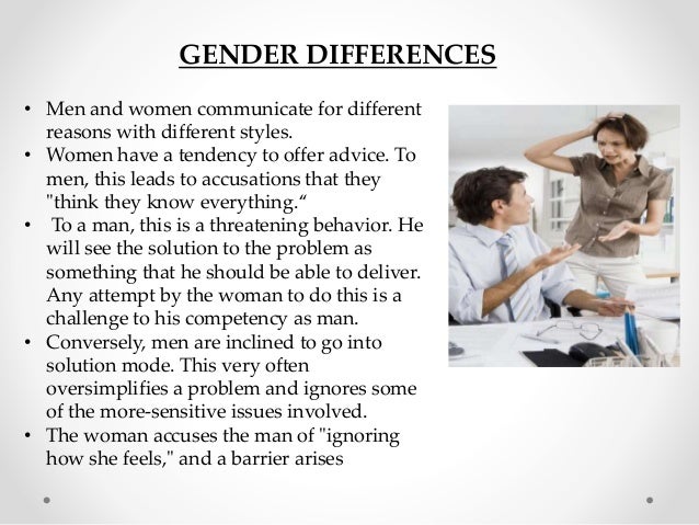 Gender difference communication essay