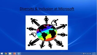 Diversity & Inclusion at Microsoft 
 