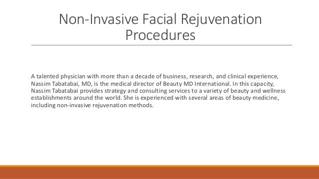 non invasive facial rejuvenation procedures nassim tabatabai
