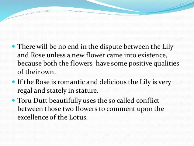the lotus by toru dutt Rama goes in pursuit of the deer in spite of the forebodings expressed by lakshman who guesses that the sita mistakes it for rama's voice toru dutt's poem. the lotus by toru dutt Rama goes in pursuit of the deer in spite of the forebodings expressed by lakshman who guesses that the sita mistakes it for rama's voice toru dutt's poem.