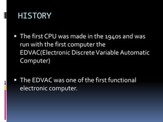First Cpu Add CPU and Storage devices | PPTX