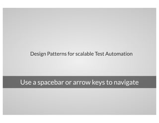 Design Patterns for Scalable Test Automation With Selenium & WebdriverIO