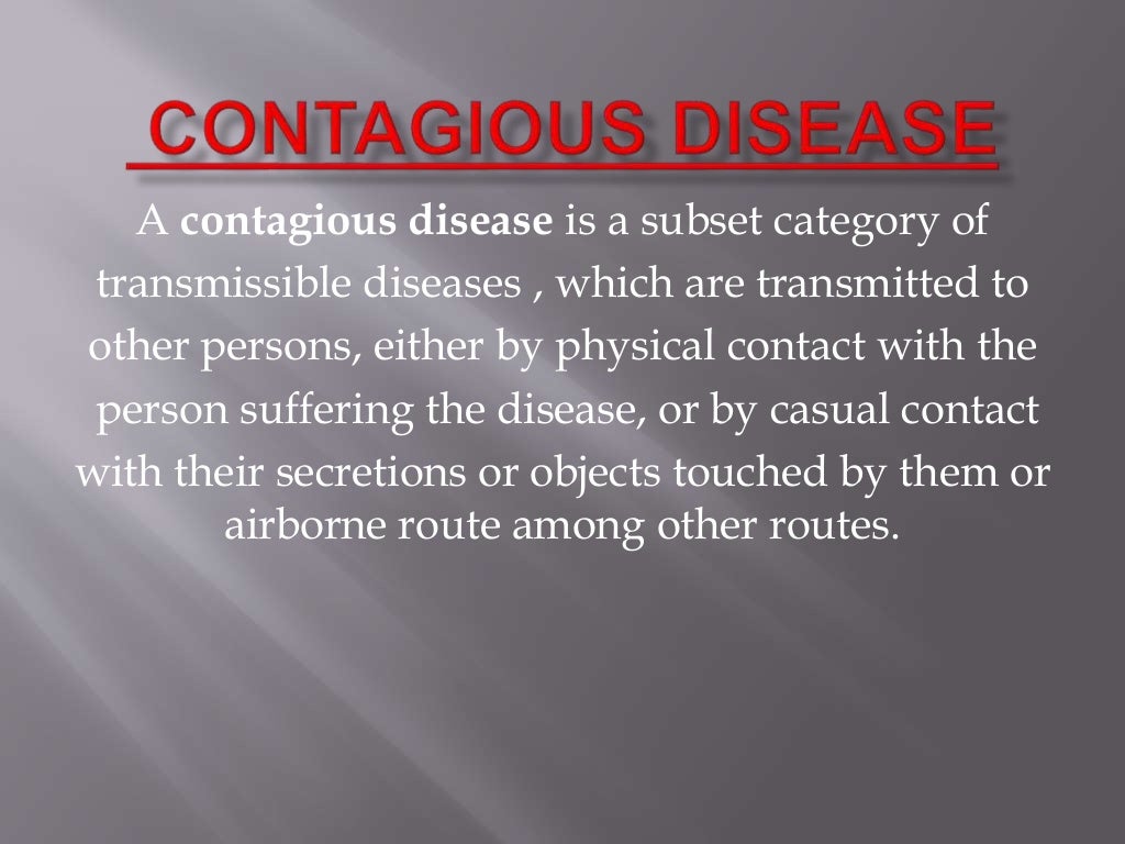 contagious diseases