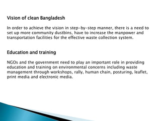 Waste Management system in Bangladesh