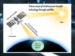 Future scope of wireless power transfer
technology through satelllite
 