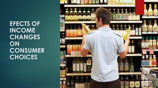 EFECTS OF
INCOME
CHANGES
ON
CONSUMER
CHOICES
 