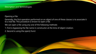 File Handling | PPT