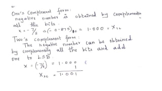 Fixed point and floating point representation | PPTX