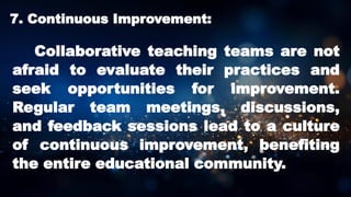CLASSROOM PRACTICES THAT ENCOURAGE, COLLABORATION, REFLECTION | PPTX