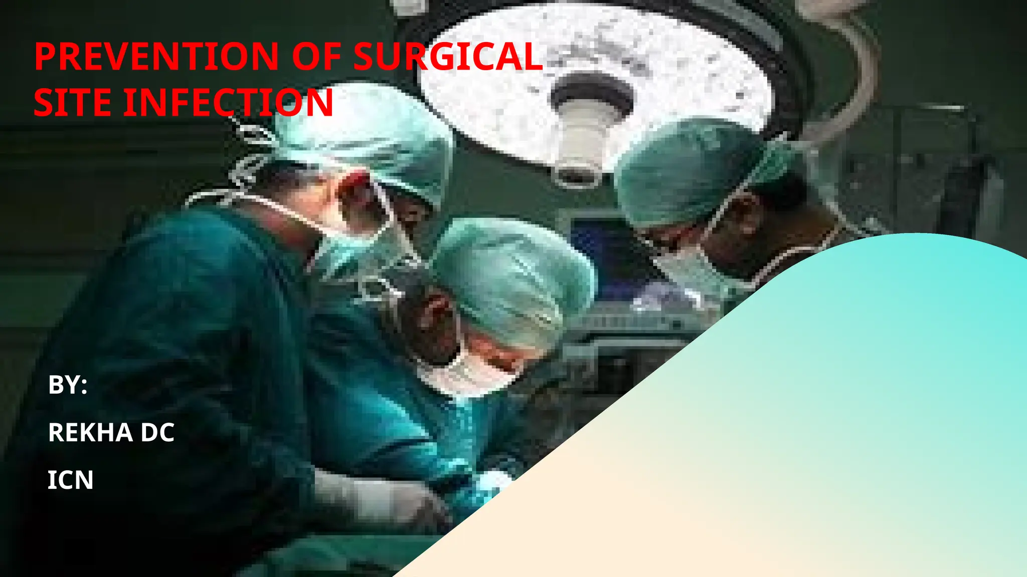 SURGICAL SITE INFECTION -PREVENTION IN HOSPITALS | PPTX