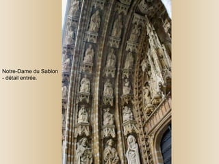 Notre-Dame du Sablon - détail entrée.  