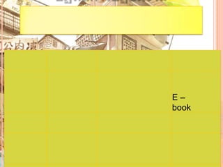 E –
book