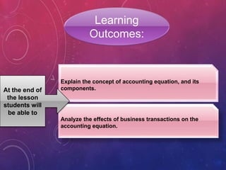 Accounting Equation | PPTX