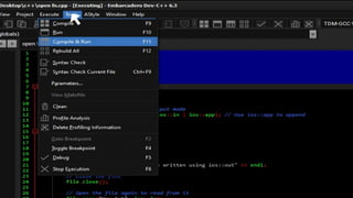 Working with files in c++. file handling | PPTX