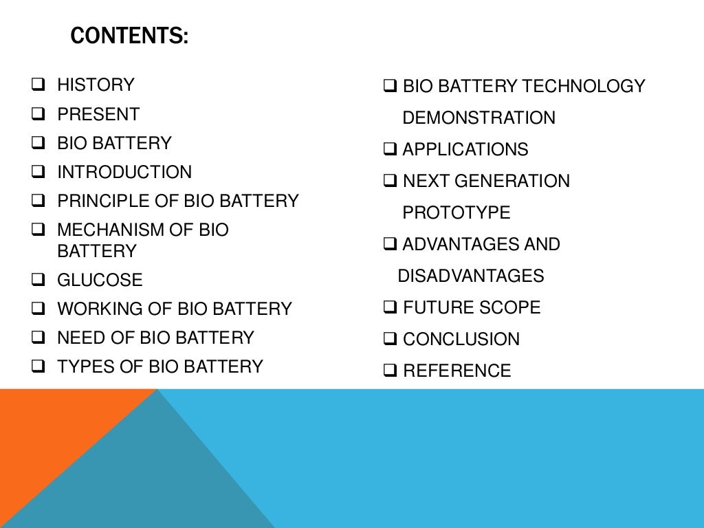 bio battery ppt